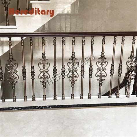 Vintage Decorative Cast Aluminum Stair Railing Aluminum Deck Baluster