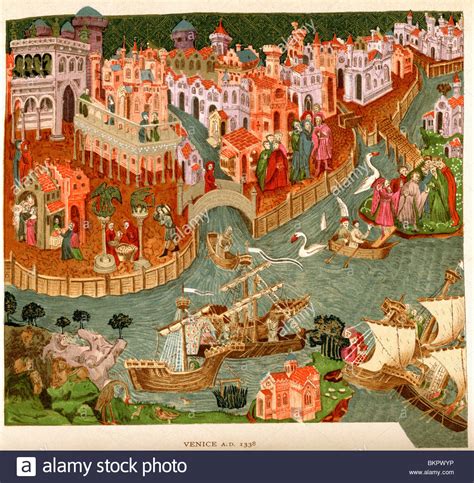 Venice In Middle Ages High Resolution Stock Photography