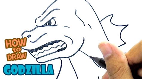 How To Draw Godzila Drawing Godzila Easy Step By Step YouTube