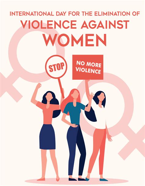 international day for the elimination of violence against women 13765304 vector art at vecteezy