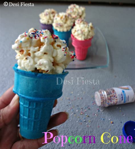 Popcorn Cone Desi Fiesta