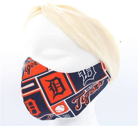 Detroit Tigers Detroit Tigers Face Mask Detroit Baseball Etsy