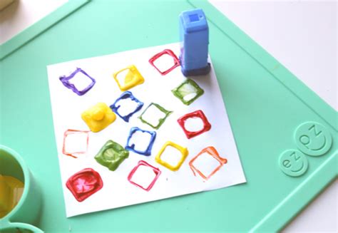 Square Painting Activity For Preschool No Time For Flash Cards