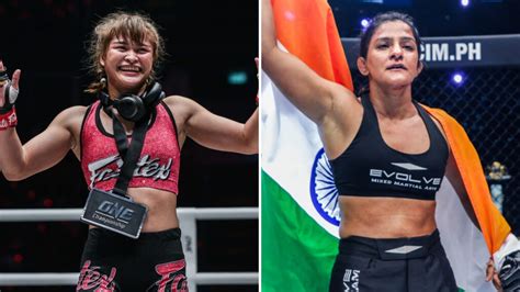 Fight For The Right Stamp Fairtex Ritu Phogat Set For One Atomweight Grand Prix Final