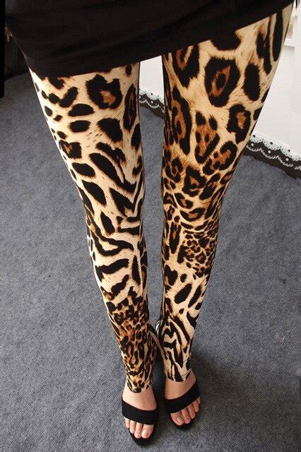 Sexy Leopard Print Leggings Women Skinny Pants High Waist Fitness