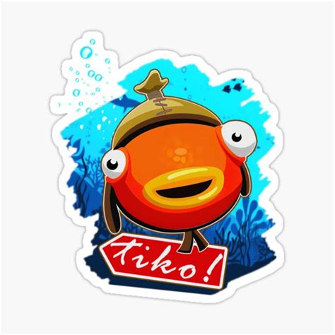 Tiko Fish Stick Sticker By Qvshop Redbubble