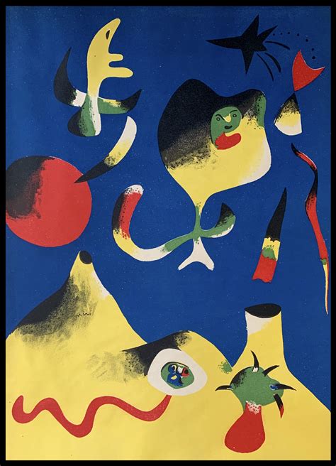 Joan Miro Verano 1938 Litografía Arte Moderno Plazzart