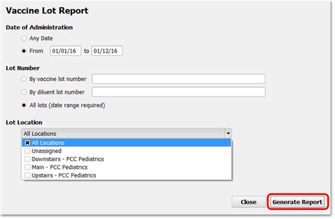 Notice in the two examples that this section. Vaccine Lot Report - PCC Learn