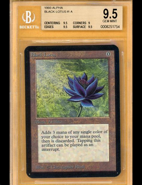 The gathering cards tend to rise when the price of bitcoin rises. BGS 9.5 MTG Alpha Black Lotus | GEM MINT Condition