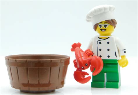 Lego Minifigure Lobster Boil Female Chef With Glasses Chef Great Xmas