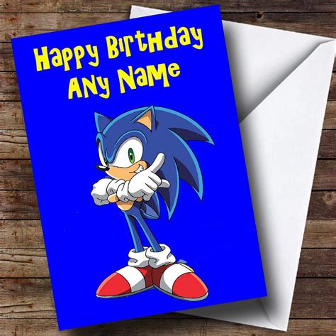 Printable Sonic The Hedgehog Birthday Card Ideas Of Europedias