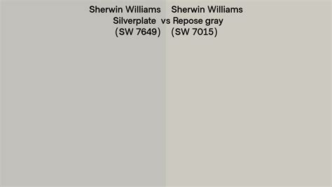 Sherwin Williams Silverplate Vs Repose Gray Side By Side Comparison