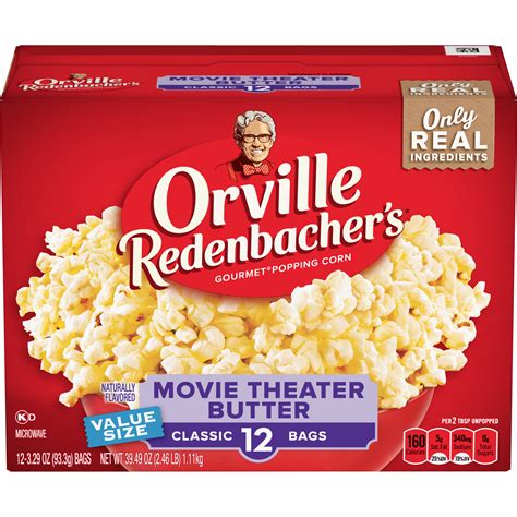 Orville Redenbachers Movie Theater Butter Microwave Popcorn 329 Oz 12