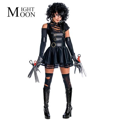 Moonight New Adult Women Sexy Party Edward Scissorhands Costumes Outfit