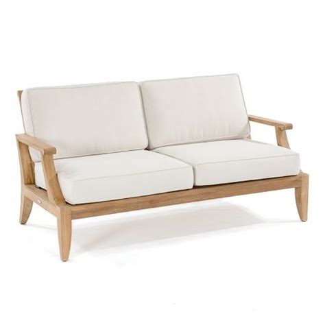 Laguna Teak Sofa With Sunbrella Cushions Westminster Teak Teak Sofa Teak Outdoor Furniture