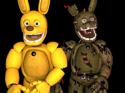 Springtrap And Springbonnie By Nathanzica Downloa By Nathanzicaoficial