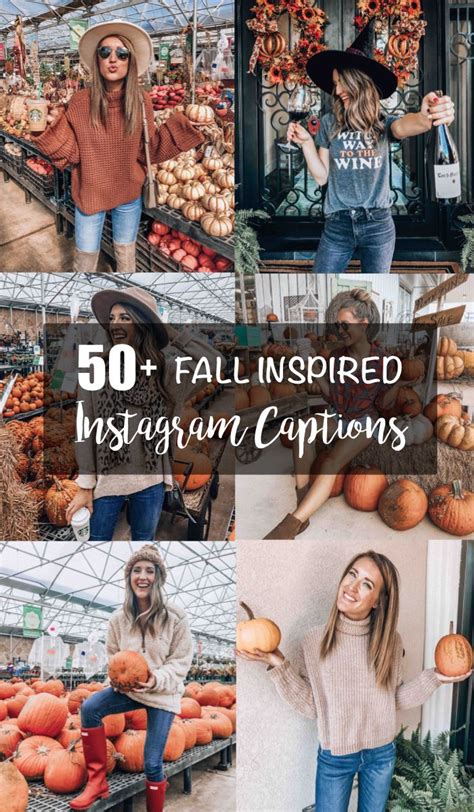 Collage Of Photos With Pumpkins And Women In The Background Text Reads