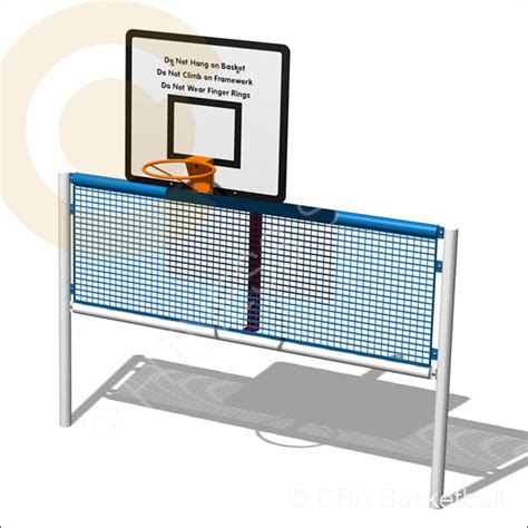 Steel Basketball Open Goal Outdoor Play Area Combination Muga Cra