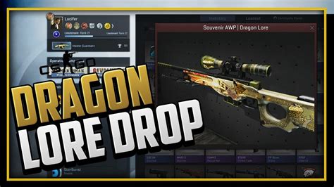 Csgo Souvenir Awp Dragon Lore Factory New Unboxing Youtube