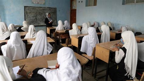 Afghan High School Girls Protest Taliban For Barring Their Education