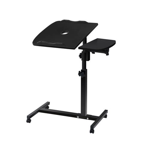 Should you place your computer on your table or on the floor? Adjustable Computer Stand with Cooler Fan - Black