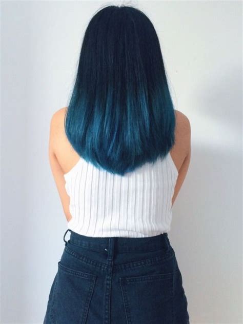 It starts off subtle but then it turns into a very bright shade. 18 Beautiful Blue Ombre Colors and Styles - PoPular Haircuts