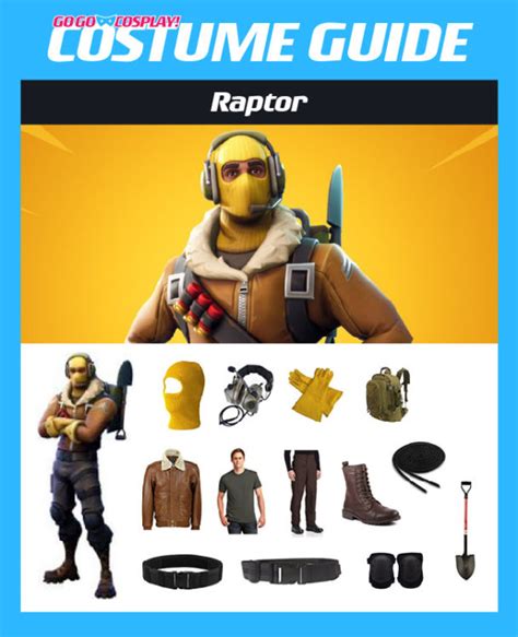 Raptor Fortnite Costume: DIY Cosplay w/ Ski Mask, Headset & Jacket