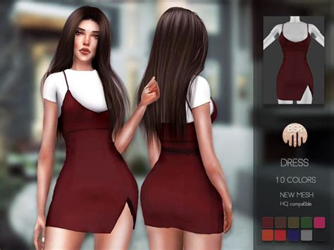 Busra Trs Dress Bd170 Sims 4 Clothing Sims 4 Tsr Sims 4 Teen