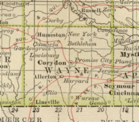 1897 Century Atlas Of The State Of Iowa