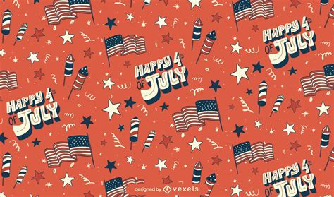 Fourth Of July Seamless Pattern Vector Download