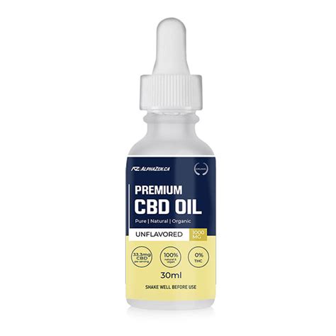 Cbd Oil Unflavored 1000mg Cbd Alphazen