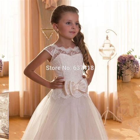 Buy 2015 Ivory Lace Flower Girl Dress For