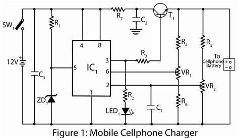 Mobile cellphone charger circuit diagram | Circuit diagram, Electronics