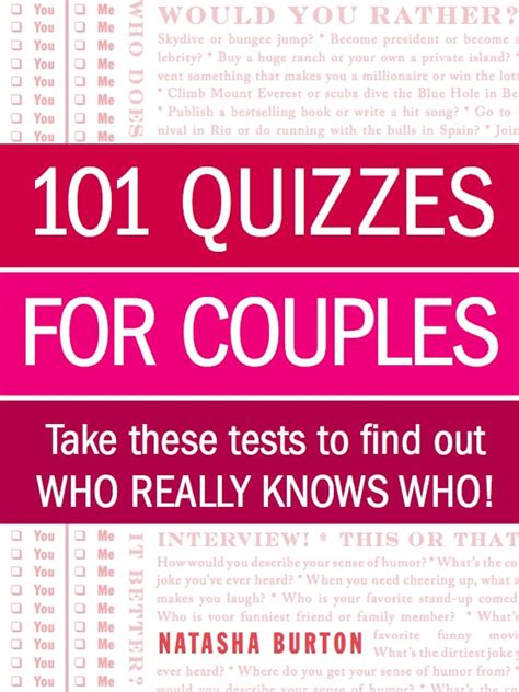 101 Quizzes For Couples Books To Give For Valentines Day Popsugar Love And Sex Photo 2