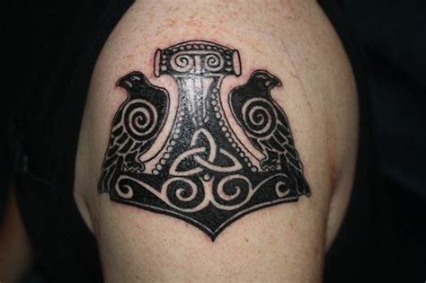 35 Odins Raven Tattoo Designs Images And Pictures