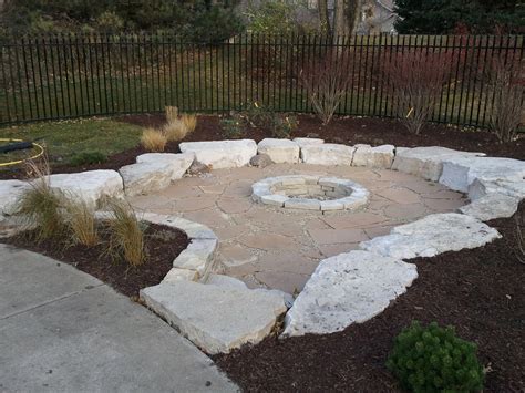 A Recessed Stone Fire Pit Is A Fun Way To Customize Your Backyard Area
