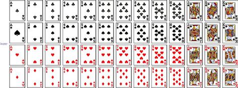 Standard 52 Deck Of Playing Cards Printable Playing Cards Playing