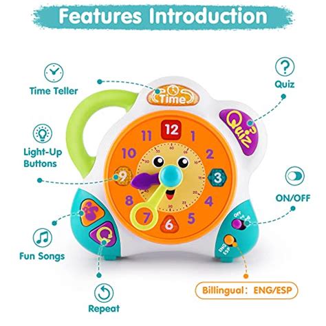 Iplay Ilearn Kids Learning Clock Toy Toddler Educational Teaching