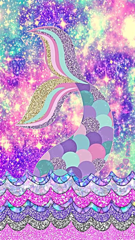 Glitter Pink Mermaid Background A Collection Of The Top 30 Mermaid