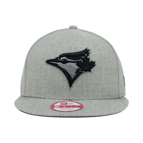 New Era Toronto Blue Jays Mlb Hblack 9fifty Snapback Cap In Gray For
