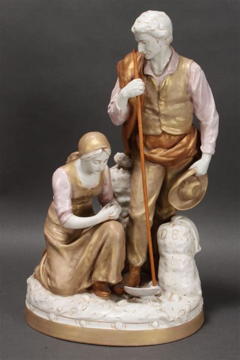 Large Royal Dux Porcelain Figure Group
