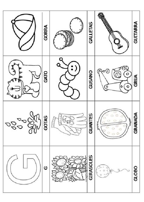 Actividades Imprimir Aprende Vocabulario Y Colorea Los Dibujos 8