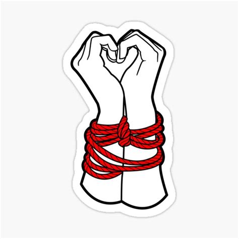 love bondage heart sticker for sale by trustbound redbubble