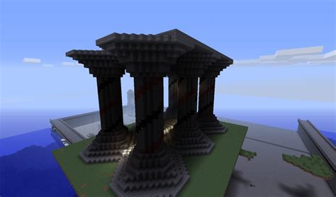Add two quartz blocks in adjacent cells of any column of the 3*3 crafting grid. Pillar Minecraft Project