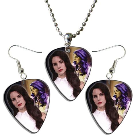 It took me about a week (from usa to norway) to get it and. Lana Del Rey Guitar Pick Plectrum Playable Earrings ...