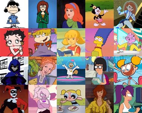 Female Cartoon Characters Images