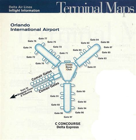 Delta Mco Diagram 1999 A Delta Air Lines Diagram Of Orlan Flickr