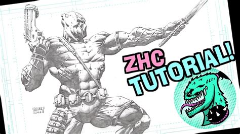 How To Draw Zhcs Deadpool Epic And Easy Youtube