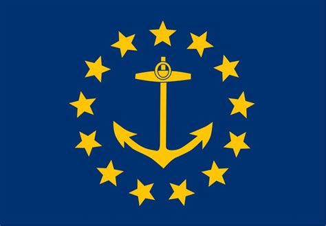 Rhode Island Flag 1882 To 1897 Flag State Flags Us States Flags