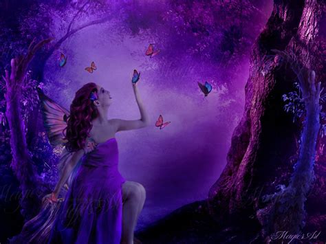 Purple Fairy Wallpaper Wallpapersafari